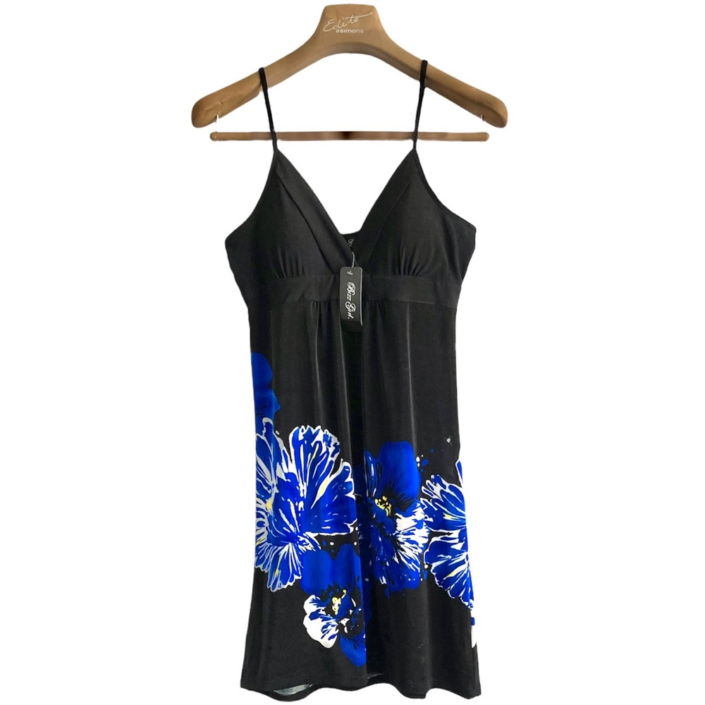 💙XS•NWT•BIZZ GIRL•FLORAL MINI SUNDRESS W PADDED CUPS & ADJ STRAPS💙